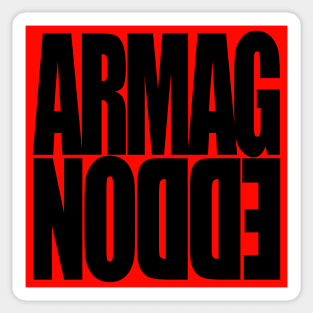 Armageddon - Black Type Sticker